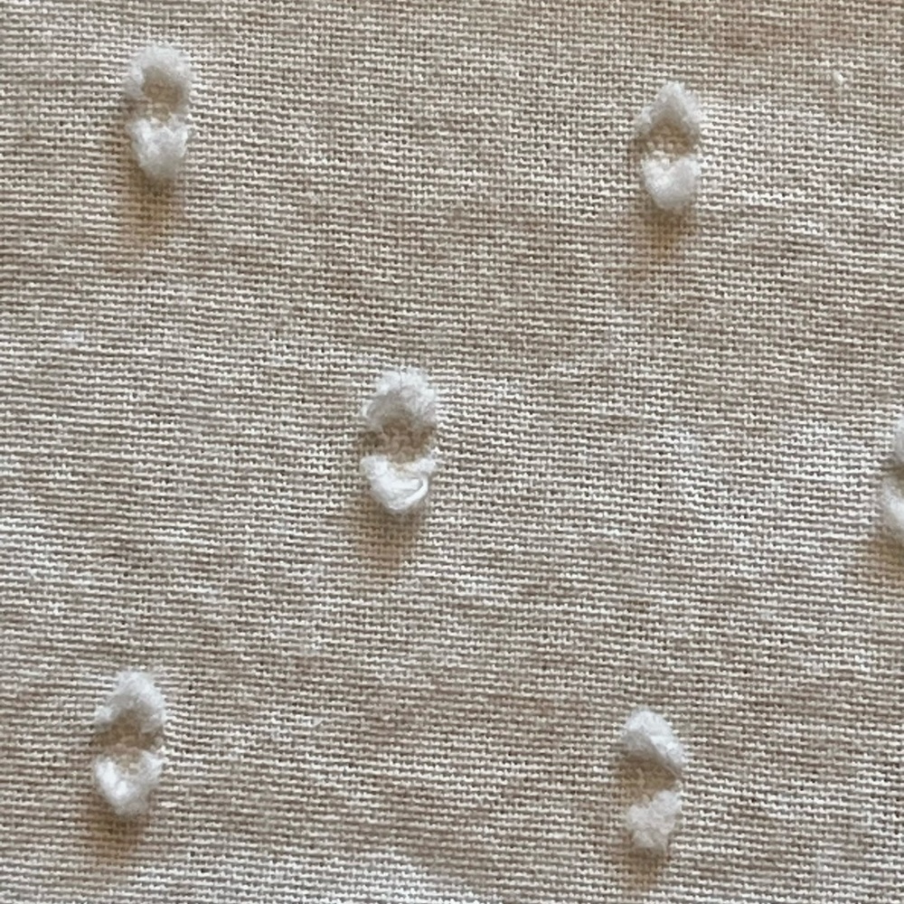 Lucky brand womens cream Swiss dot crochet boho peasent cottage core dress M - Picture 6 of 10